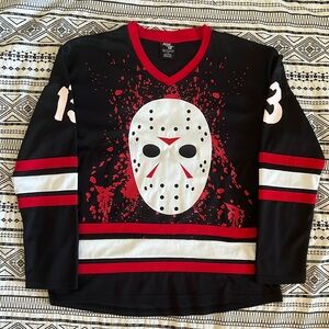 friday the 13th jason voorhees hockey jersey size large